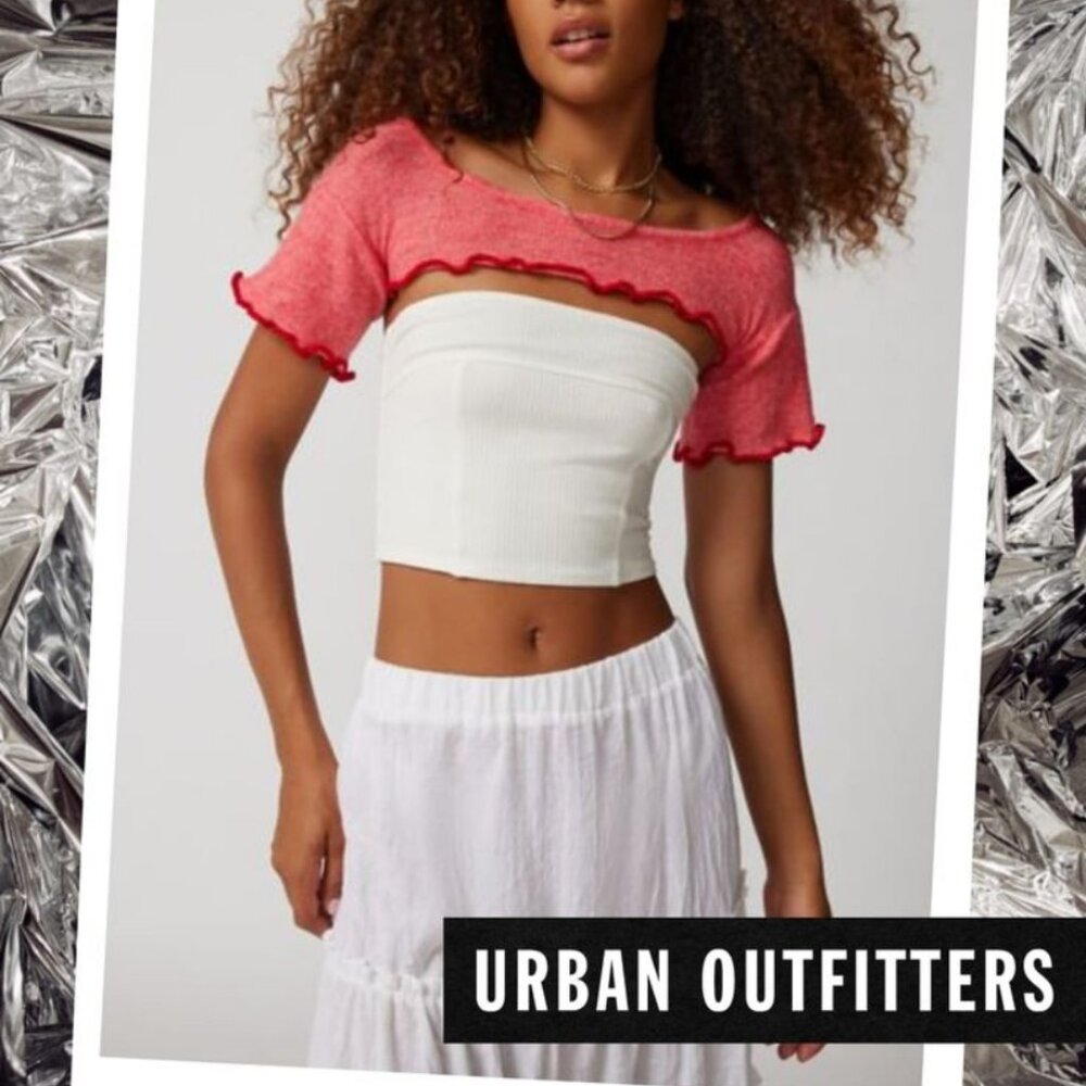NWOT Urban Outfitters UO Isa Short Sleeve Shrug Cardigan